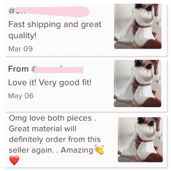 White 2 Piece Guipure Detail Skirt Set - Picture 13 of 16